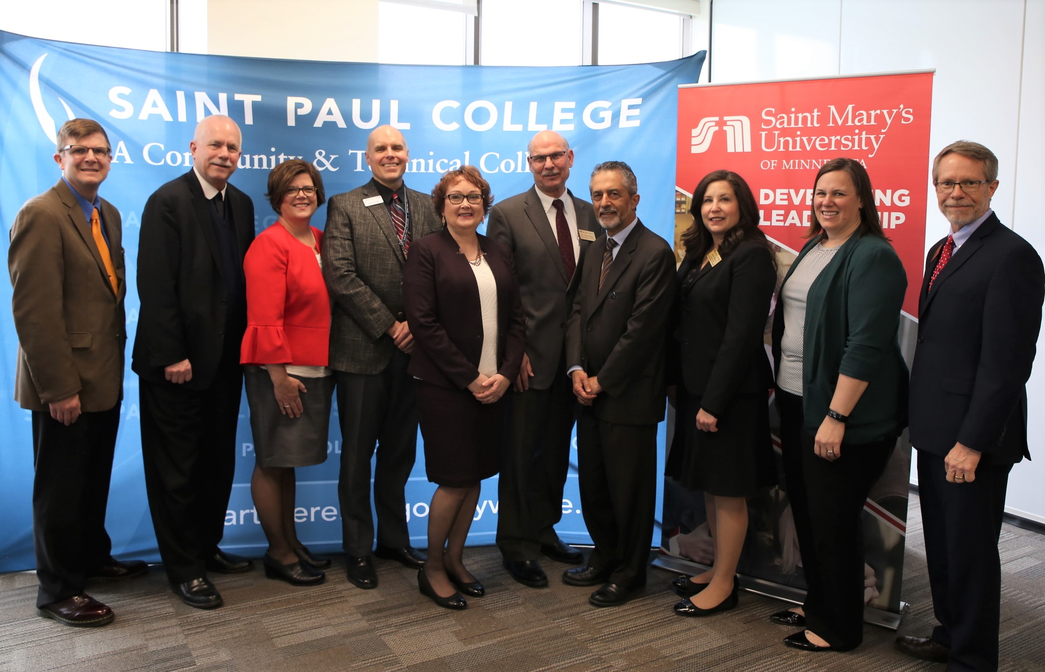 Saint Mary’s University renews partnership with Minnesota community colleges