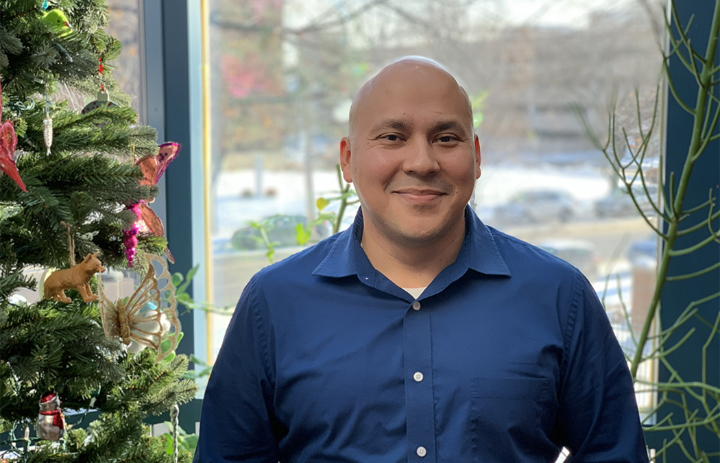 George Diaz is a man who wears many hats — including a firefighter’s helmet when duty calls.