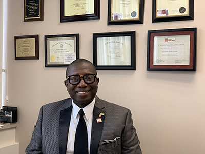 Portrait photo of Sylvester Amara Lamin