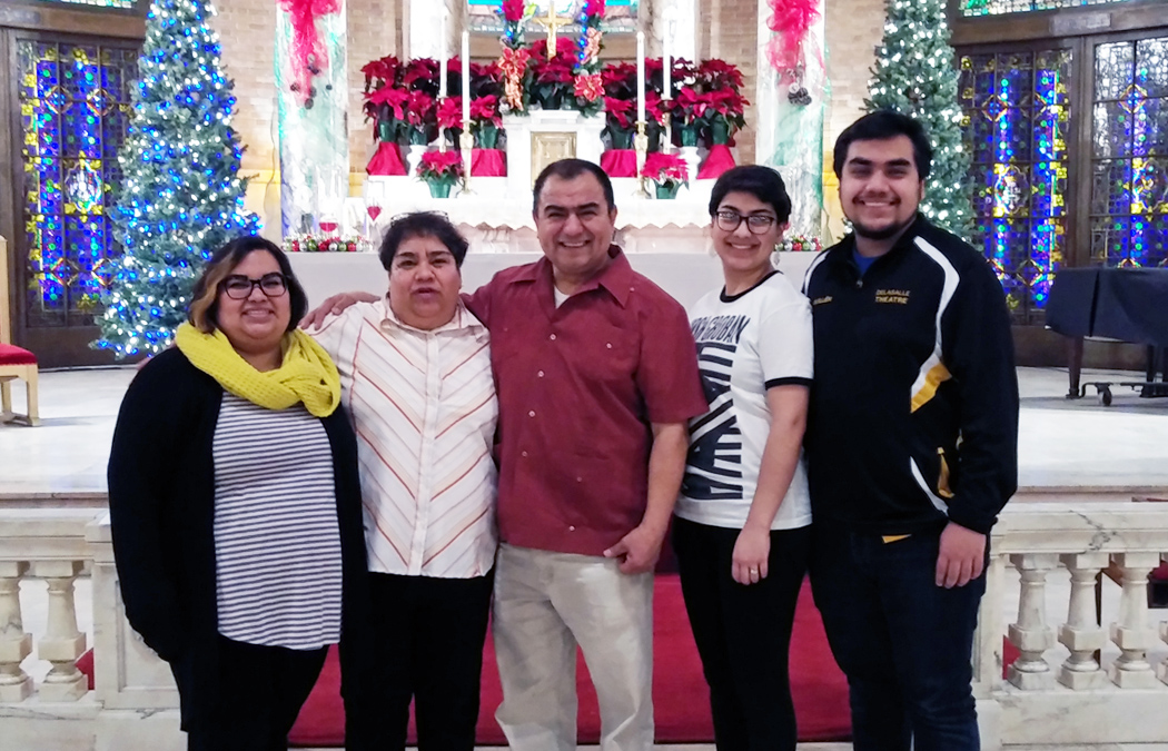 This is a photo of Carla Guillen and her family.