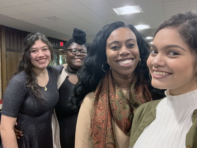 This is a photo of Margarita Lopez, Octavia Brown, Angelyssa Figueroa and Destiny Walker.