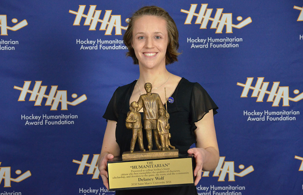 Wolf named 2021 Hockey Humanitarian Award winner