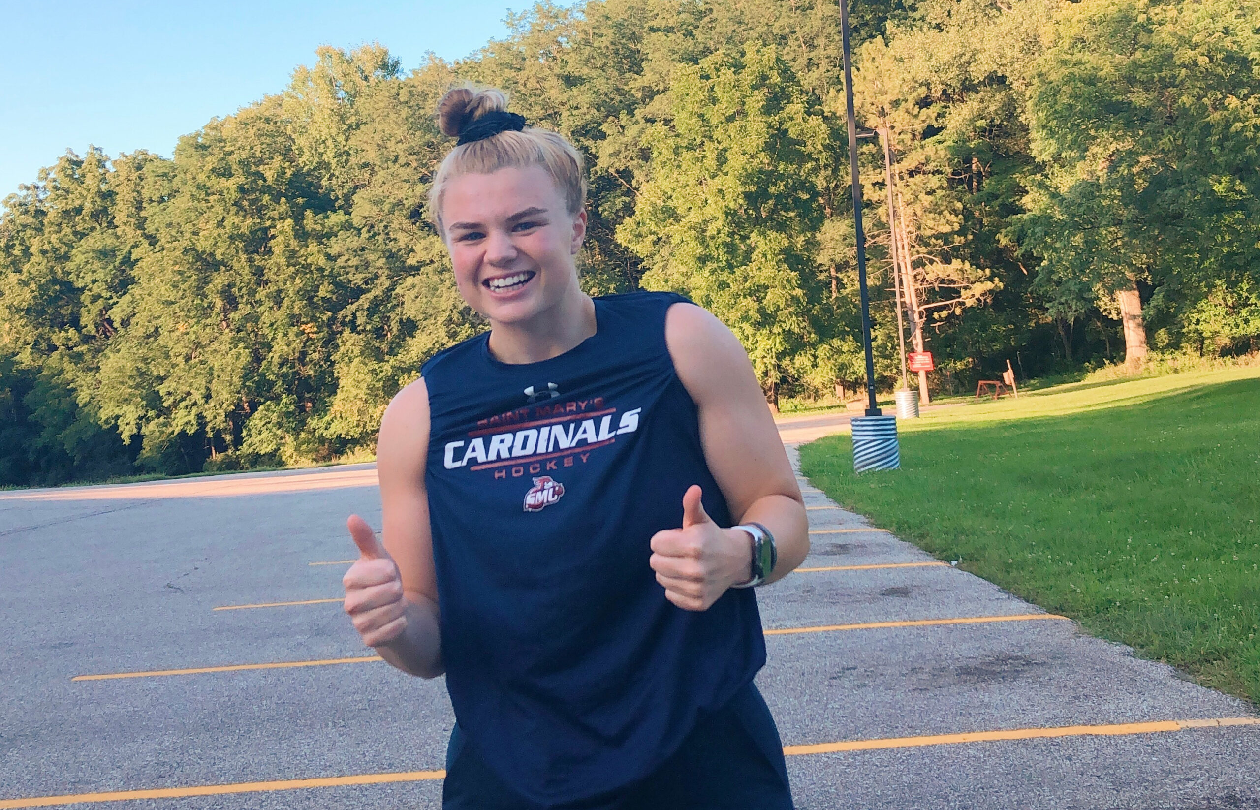 Recent grad to run, walk, or Rollerblade 250 miles in 100 days to raise funds for Minnesota Special Hockey team