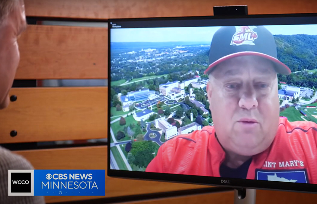 In the News: Softball team and coach John Tschida featured on WCCO