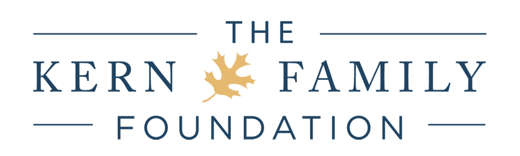 The Kern Family Foundation logo with a gold maple leaf icon.